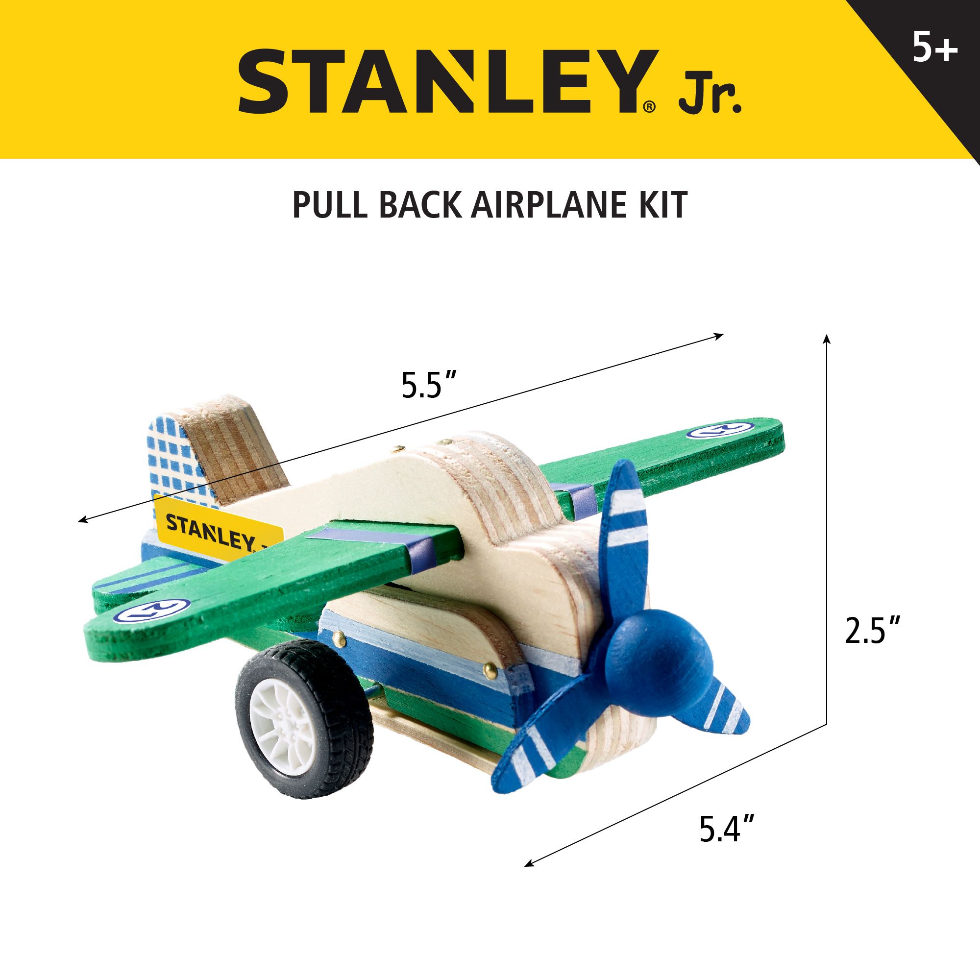 Stanley Jr. Pull-Back Airplane Kit — Stanley Jr wholesale toy