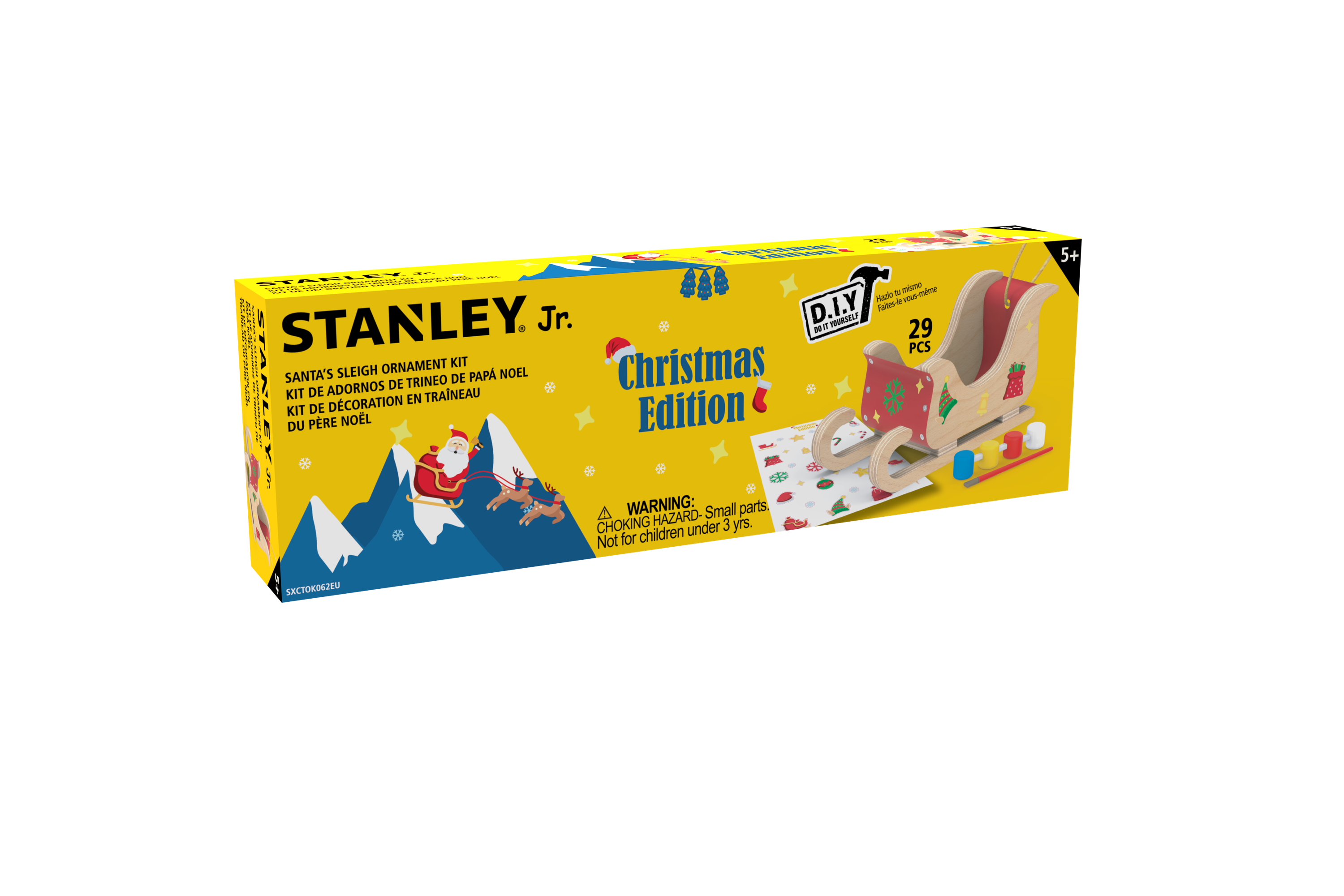 Santa's Sleigh Ornament Set — Stanley Jr wholesale toy