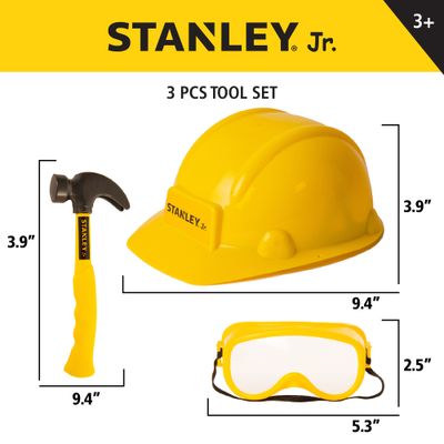 Stanley Jr. 3 Piece Pretend Play Tool Set — Stanley Jr wholesale toy