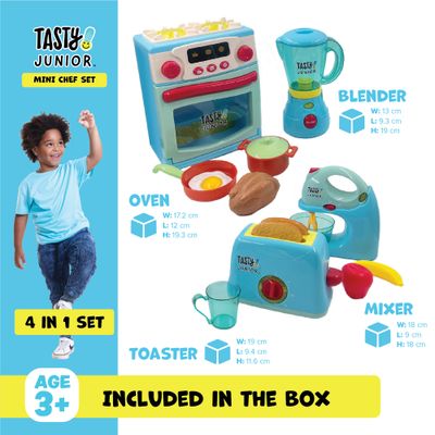 Tasty Jr. Mini Chef 4-in-1 Playset — Tasty Junior wholesale toy
