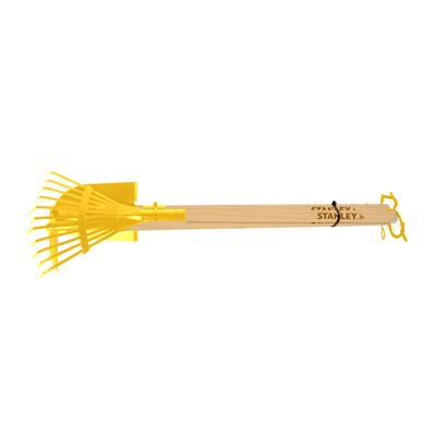 Set 3 pcs - Long garden tools Includes: G001-SY Garden Hoe, G002-SY Leaf Rake, G003-SY Shovel — Stanley Jr wholesale toy