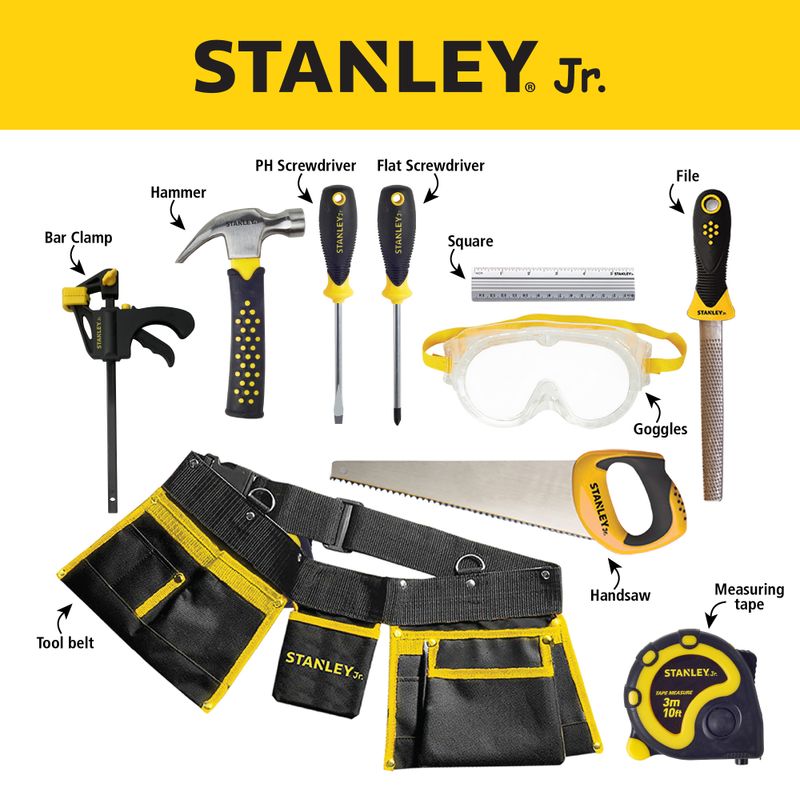 Stanley Jr. 10 pc. Toolset — Stanley Jr wholesale toy