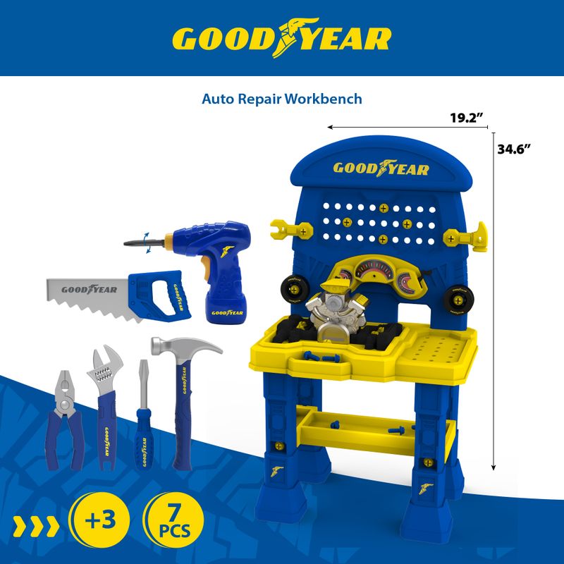 GOODYEAR Pretend Play Repair Workbench Set for Kids — Goodyear wholesale toy