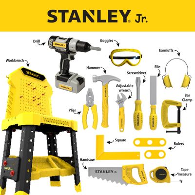 Workbench Tool Set With Drill — Stanley Jr wholesale toy